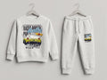 Kids Rally Circuit Sports Car 2-Piece Fleece Sweatshirt & Jogger Set