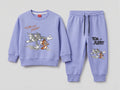 Kids Tom and Jerry Cartoon 2-Piece Fleece Sweatshirt & Jogger Set
